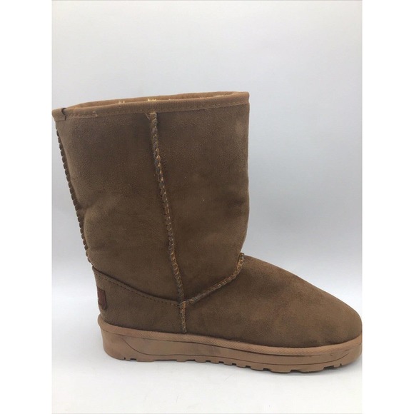 Dafulang N'Polar Women's Brown Faux Suede/Fur Boots Sz. 8.5M/EU 39 - Picture 3 of 15